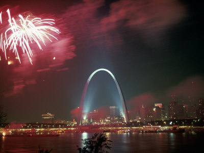 Fireworks Over St. Louis Arch, MO