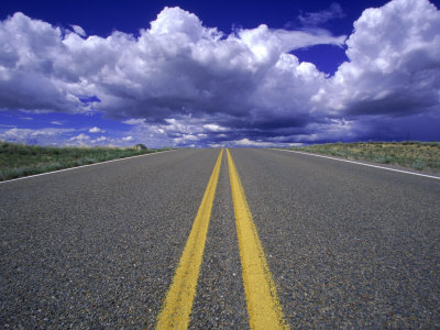 Highway #283 Leading Into Horizon, New Mexico