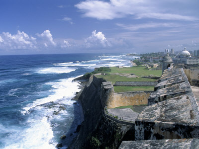 Buy Castillo de San Cristobal Beach, Puerto Rico at AllPosters.com