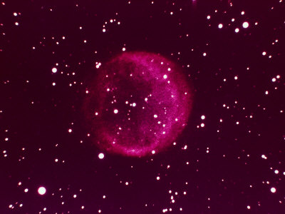 Ball of Red Gas in Space