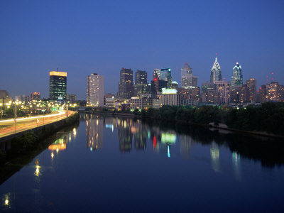 Buy Skyline and Schuykill River, Philadelphia, PA at AllPosters.com
