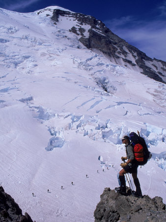 Emmons Glacier on Mt. Rainier, Washington