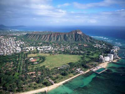Waikiki Beach, Diamond Head, Hawaii