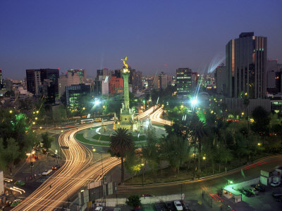 Buy Aerial View of Mexico City at Night, Mexico at AllPosters.com