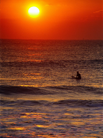 Surfer at Sunrise, FL