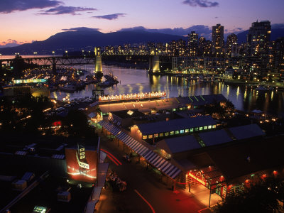 Buy Granville Island, Dusk, Vancouver, BC, CAN at AllPosters.com