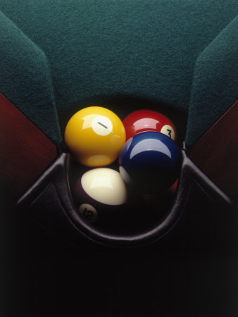 Buy Pool Balls in Corner Pocket at AllPosters.com