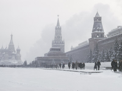 Buy View of Red Square in the Snow at AllPosters.com