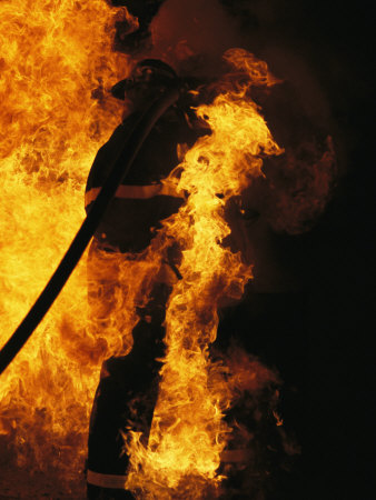 Buy The Sewanee Volunteer Fire Department Practices Firefighting at AllPosters.com