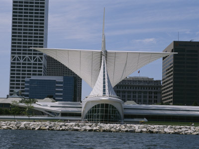 Buy Exterior View of the Quadracci Pavilion at the Milwaukee Art Museum at AllPosters.com
