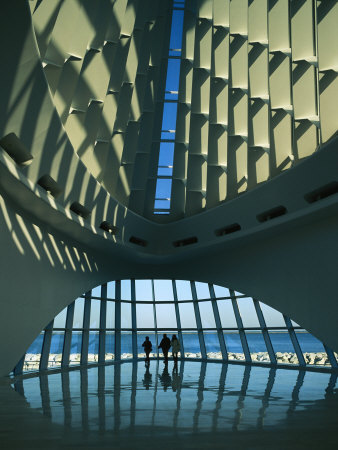 A View of the Inside of the Milwaukee Art Museum