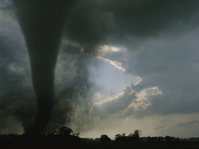 Buy An F3 Category Tornado Swirls Across a South Dakota Prairie at AllPosters.com
