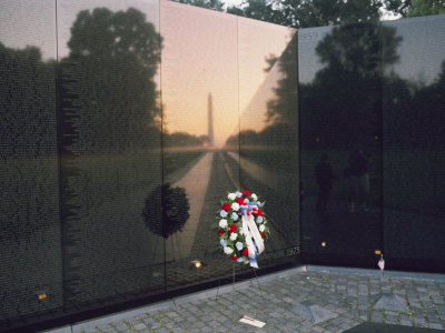 Buy A Memorial Wreath is Placed at the Base of the Vietnam Veterans Memorial at AllPosters.com