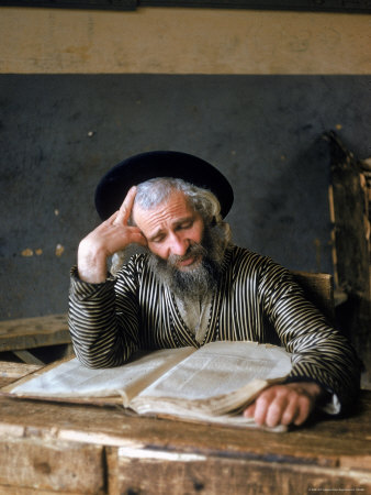 Jewish Man Reading from the Torah