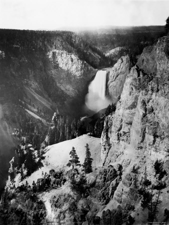 Lower Falls of the Yellowstone Recorded by Pioneer Photographer William Henry Jackson