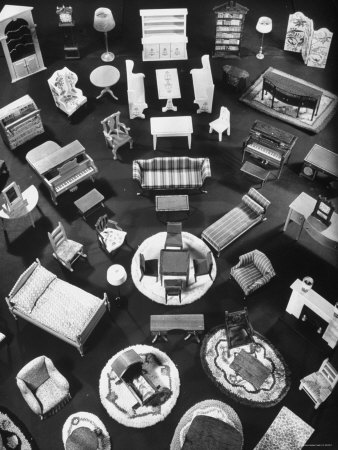 Doll House Furniture and Rugs Being Sold at F.A.O. Schwarz