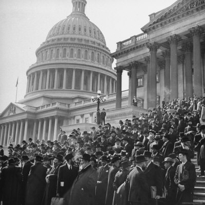 Jewish Rabbis March on Washington, on the Senate Steps