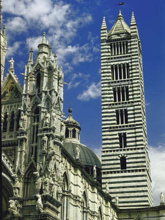 Facade, Dome and Bell Tower of Duomo Santa Maria Del Fiore, Florence