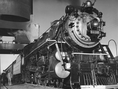 Buy Locomotive of Train at Water Stop During President Franklin D. Roosevelt's Trip to Warm Springs at AllPosters.com
