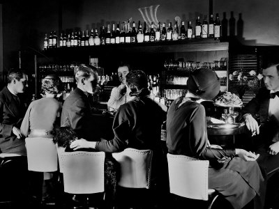 Celebrity Patrons Enjoying Drinks at This Speakeasy Without Fear of Police Prohibition Raids