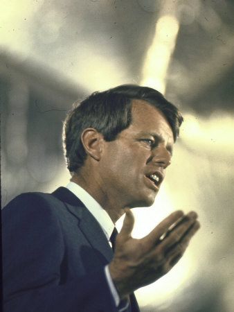 Senator Robert Kennedy on Campaign Trail During Presidential Primary Season
