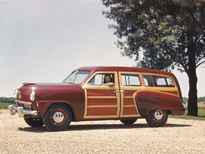 Preview of the New 1947 Studebaker Station Wagon Complete with Wood on the Side