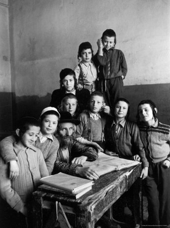 Portrait of Rabbi Eleazar Brizel and Students