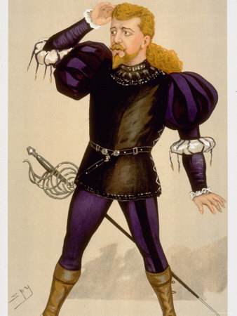 Portrait of Polish Opera Singer Jean de Reszke by Spy from English Periodical Vanity Fair