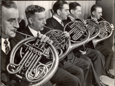 Buy View of the French Horn Section of the New York Philharmonic at AllPosters.com