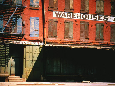 Buy Shuttered Warehouse on the Lower East Side Lit by Late Day Sunlight at AllPosters.com