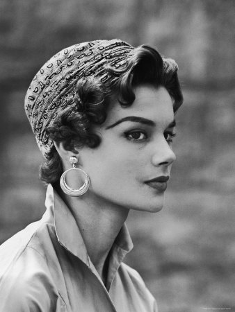 Turban Becoming to New Haircut Frames Curls is Paisley Challis