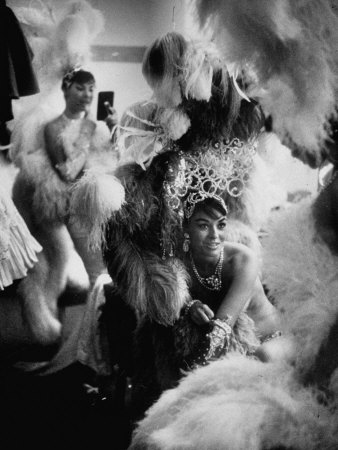 Showgirls Sitting in the Dressing Room of the Stardust Hotel
