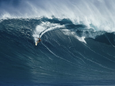 Buy A Surfer Rides a Powerful Wave off the North Shore of Maui Island at AllPosters.com