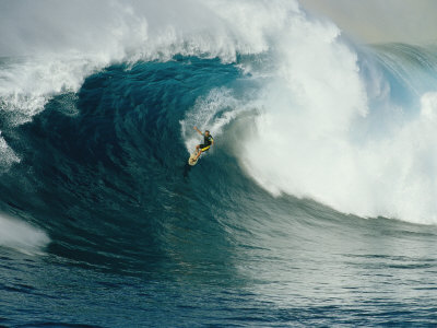 Buy A Surfer Rides a Powerful Wave off the North Shore of Maui Island at AllPosters.com