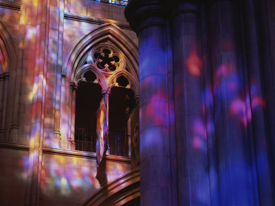 Buy Rich Colors Projected from Stained Glass Windows onto Walls at AllPosters.com