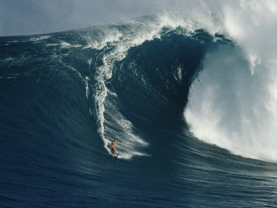 Buy A Surfer Rides a Powerful Wave off the North Shore of Maui Island at AllPosters.com
