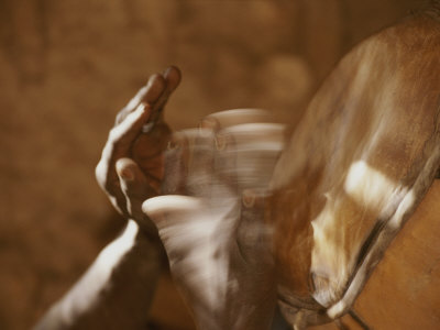 Buy Dogon Hands, Blurred by the Quick Movement of Playing the Drums at AllPosters.com