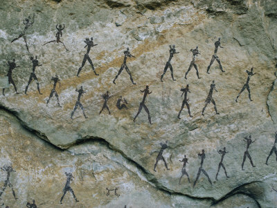 Buy Ancient Pictographs on a Rock Wall at AllPosters.com