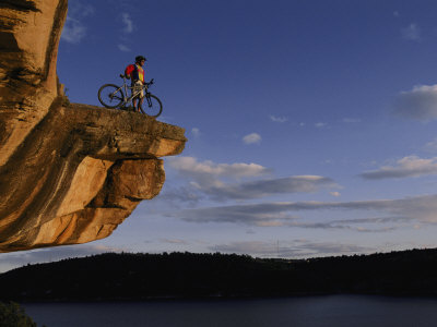 A Man Takes in the View from a Height Near Dolores, Colorado