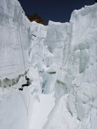 Buy A Man Participating in Crevasse-Rescue Practice at AllPosters.com