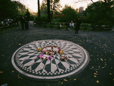 Buy The Imagine Mosaic, a Memorial to John Lennon in Strawberry Fields at AllPosters.com