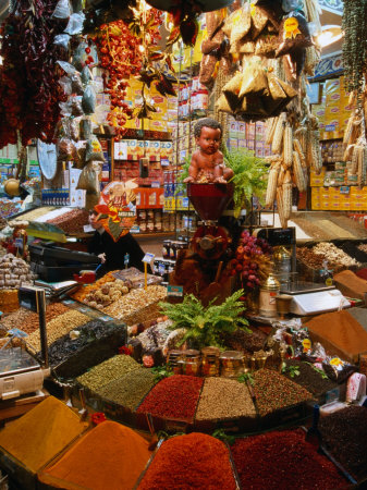 Spice Stall at Misir Carsisi in Eminonu, Istanbul, Turkey