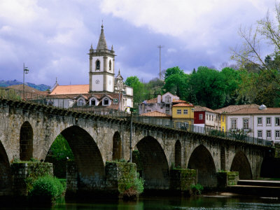 Bridge Over Rio Lima, Ponte Da Barca, Portugal