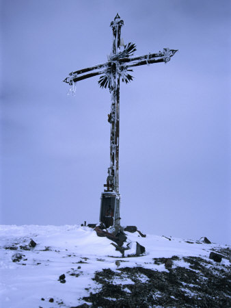 Iron Cross on Summit of Volcan Misti, El Misti, Arequipa, Peru