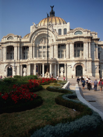 Exterior of Palacio De Bellas Artes, Mexico City, Mexico