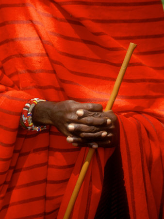 Buy Maasai Teacher, Esetiti Nursery School, Amboseli National Park, Kenya at AllPosters.com