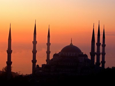 Sunrise Over the Blue Mosque, Istanbul, Turkey