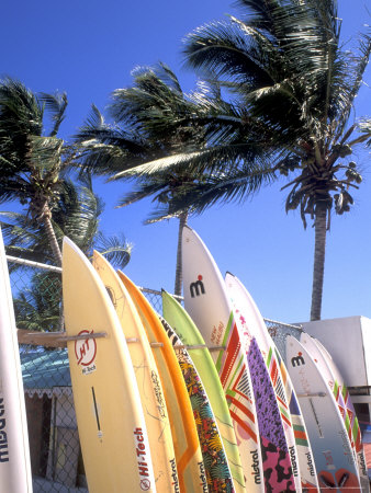 Surfboards, Grand Cul De Sac, St Bart
