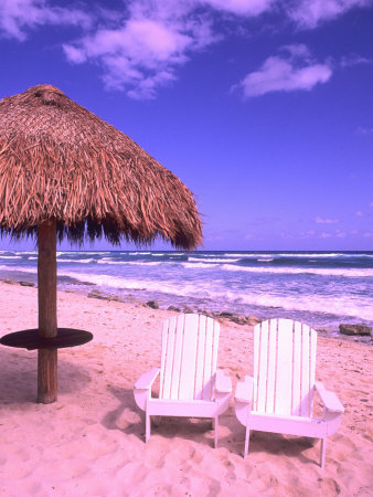Beach Chairs, Cozumel, Mexico