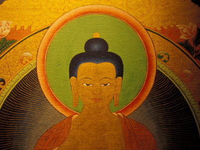 Buddha on a Thanka Painting, Tibet